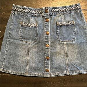 Kendall & Kylie Blue Denim Mini Skirt